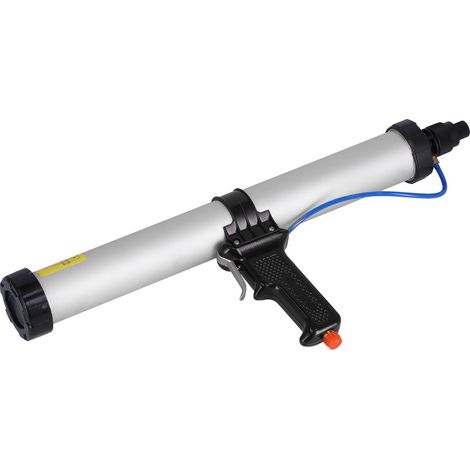 Pistolet à cartouche pneumatique 600ml, applicateur à mastic à air comprimé, injecteur de scellant professionnel pour chantier. (1/5)