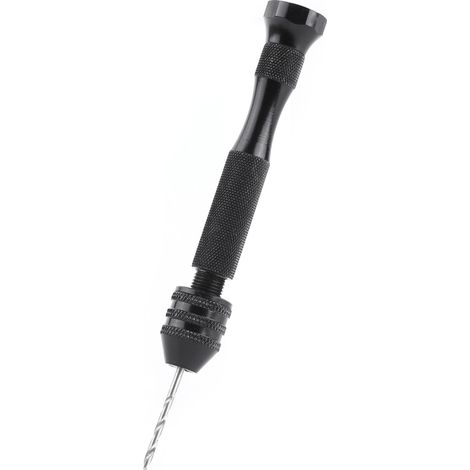 Handbohrfutter für Holzbohrmaschine mit 25 HSS-Bohrern, Spannbereich 0,3–3,6 mm (1/5)