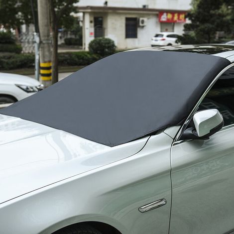 Housse de pare-brise de voiture- Protection solaire pour pare-brise avant - Étanche - Résistant aux intempéries - Anti-UV/Ice/gel 210125cm (1/4)