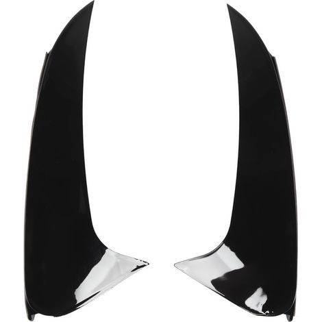 Couvercle de ventilation de pare-choc arrière, 2 pièces, cadre de garniture inférieur de remplacement pour Benz classe cls W218 C218, noir brillant (1/5)