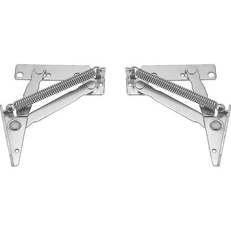 2 Pieces Cupboard Door Spring Hinge 80 Degree, Stainless Steel Lift-up Spring Hinge For Supporting (1/5)