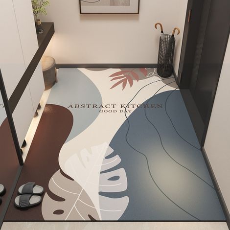 Un doux ruisseau - Édition verticale 5080cm (Cuir) Tapis de sol en cuir imperméable et résistant à l'huile, lavable et facile d'utilisation, adapté à un usage domestique, y compris pour les entrées e (1/5)