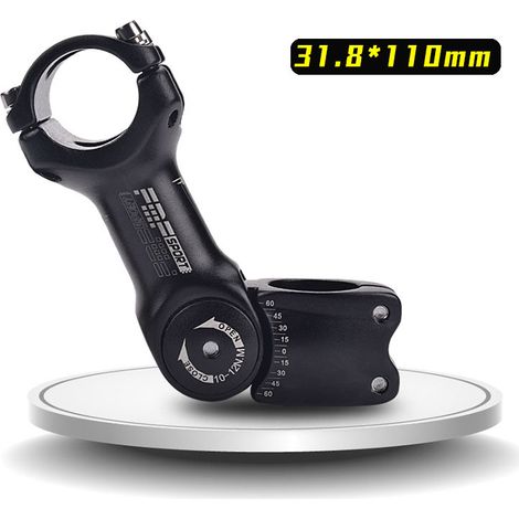 Guidon réglable 31.8mm 110mm 120 degrés guidon réglable MTB, adapté à la plupart des accessoires de levage de guidon MTB vélo de route-1pc (1/5)