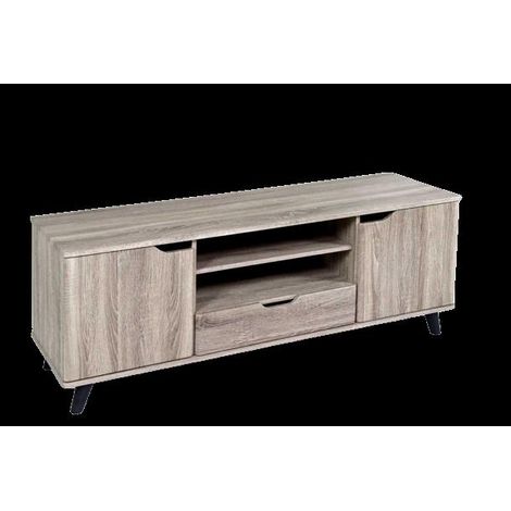 Porta tv basso con cassetto ed ante olmo cm 140 x 40 x 50 h
