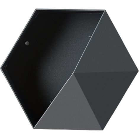 Étagère murale hexagonale géométrique, rangement mural simple, flottante (1/5)