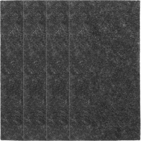 Lot de 4 chiffons nano brillants pour effacer les rayures de peinture automobile et restaurer la peinture de votre voiture.-20.00X10.00X0.10CM-Grey (1/4)