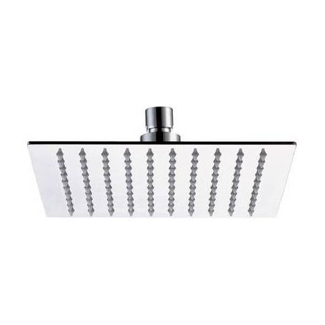 POMME DE DOUCHE CARRÉE 25 CM CHROMÉ Dimensions : 25 x 25 cm