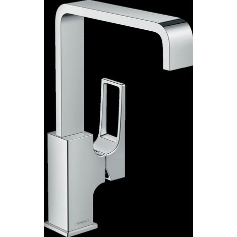 Hansgrohe Metropol - Waschtisch Einhebelmischer 230 mit Ablaufgarnitur Push-Open, verchromt 74511000 (1/2)