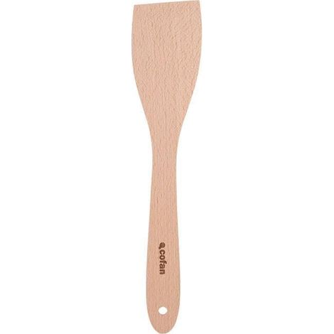 Paleta de madera con mango plano sin ranuras 30 cm (1/5)