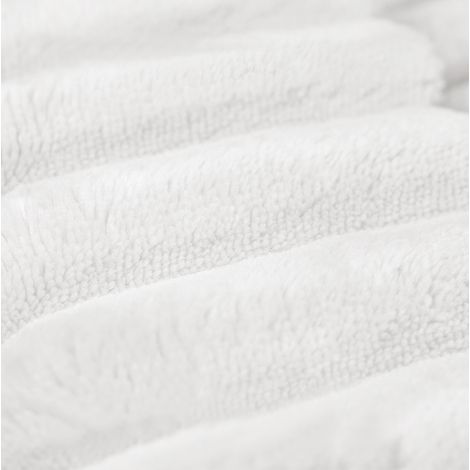 Méridienne 115x159 cm en tissu blanc, sans montage, pour salon compact et gain de place – MEUBLIV (1/5)