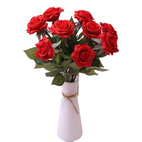 Bouquet De Fleurs Artificielles - Tissu Haute Qualité - Décoration Intérieure Maison Bureau Événements - 1 Pièce (1/2)