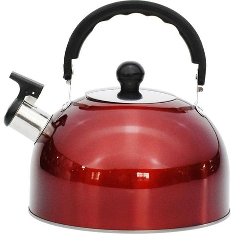 Bouilloire Camping Inox 3L Sifflet Léger pour Randonnée Cuisine Barbecue Voyage (1/5)