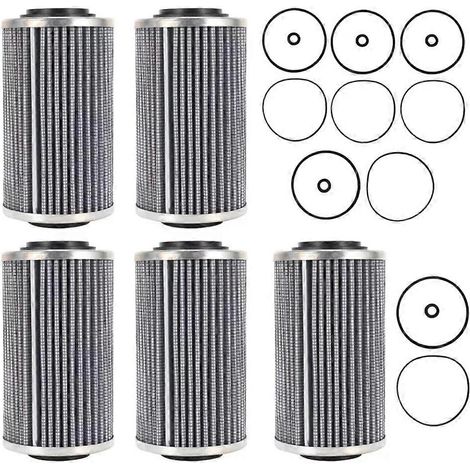 Lot de 5 filtres à huile 420956744 sans joints toriques pour Sea-Doo BRP 130 ch 300 ch GTI RXT RXP GTX (1/5)