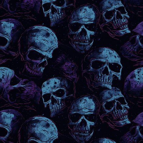 Tela decorativa para exteriores Oxford - Motivo de calavera I DX4240 (1/5)