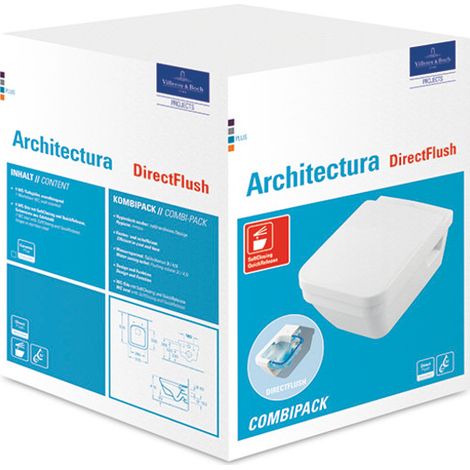 Villeroy & Boch Architectura Combi-Pack Tiefspül- WC DirectFlush, (1/5)