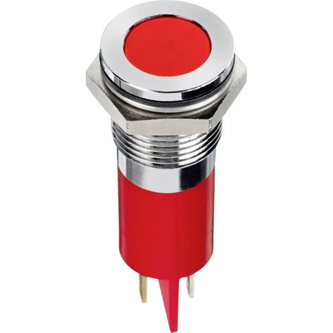 APEM Q14F1CXXR24E Luce di segnalazione a LED Rosso A filo 10 mcd