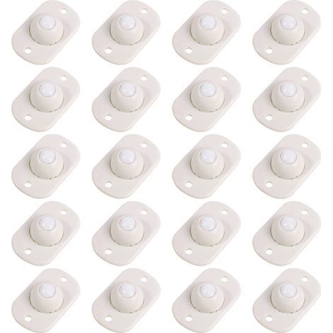 20 selbstklebende Lenkrollen, kleine Mini-Lenkrollen, 360° drehbare Rollen, selbstklebende Kugellagerrollen, Mini-Lenkrollen (1/5)