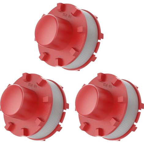 Lot de 3 bobines de fil de rechange, 3405096, compatible avec les coupe-bordures sans fil GE-CT 36/30 Li E Solo (1/5)