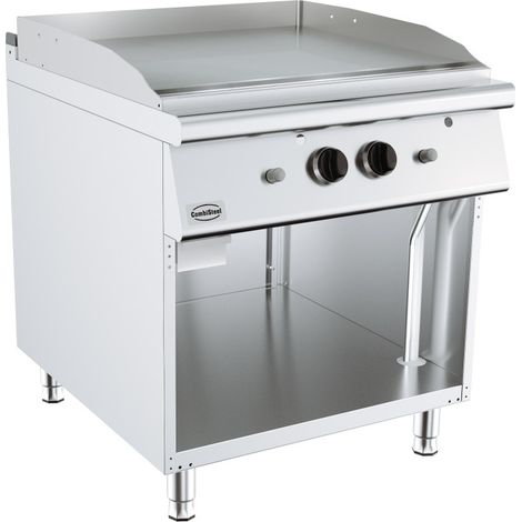 Plancha gaz chrome lisse - Combisteel (1/2)