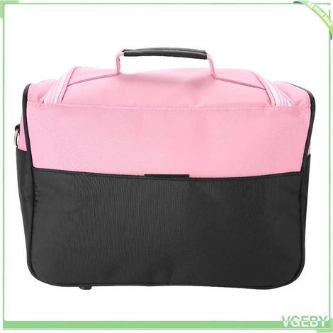 Sac de transport pour outils de coiffure - FAFEICY - Modèle Pro - Rose - Grande capacité, plusieurs poches - 35x24x20 cm (1/5)