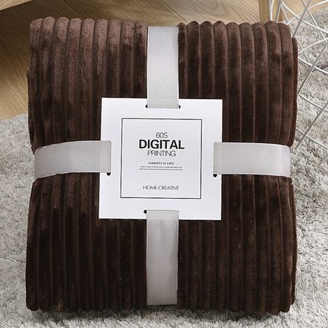 Couverture Jetable - Velours Corail Microfibre - 200 x 120 cm - Pour Canapé Lit Camping Voyage - 1 Pièce (1/3)