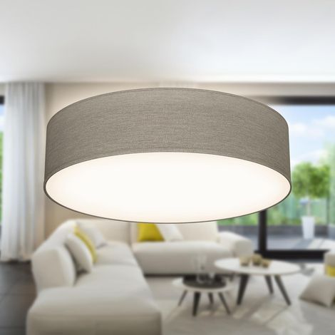 Deckenleuchte mit Stoffschirm, E27-Fassung, max. 40 Watt, Kronleuchter, Wohnzimmer-Kronleuchter, Schlafzimmer-Kronleuchter, Deckenleuchte, Küchen-Kronleuchter, Wohnzimmer-Deckenleuchte, 38 x 10 cm, ta (1/5)