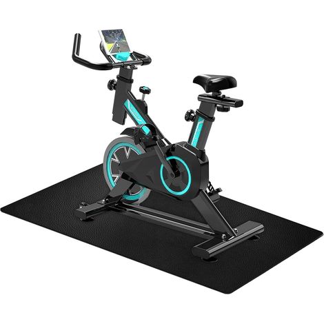 Tapis Home Trainer, 6mm PVC Tapis de Protection de équipement de Fitness, pour Tapis de Course/Tapis de Marche/Banc de Musculation/Vélo d'exercice, Tapis de Protection Robuste (58 120) (1/5)