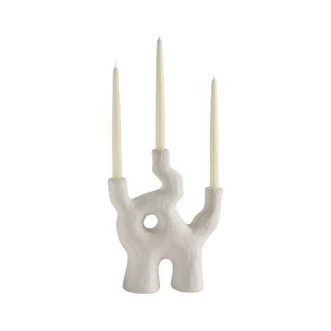 ANDREA HOUSE AX24032 Candelabro Cerámica Zeus 26X10X32Cm - ref: AX24032