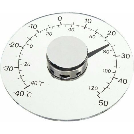 Thermomètre extérieur, thermomètre à fenêtre étanche Thermomètre de Jardin extérieur Transparent (1/5)