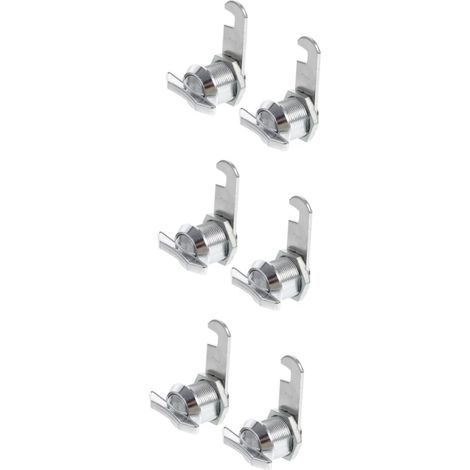 Lot de 6 verrous à came génériques pour tiroirs et armoires (1/5)