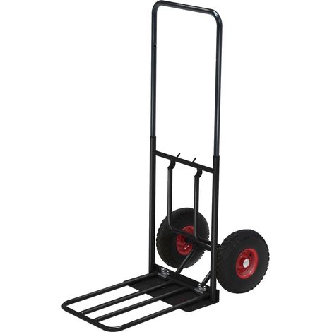 Carrello porta bagagli nero 800 x 430 x 1150, carico 150Kg Kongamek KM102-S