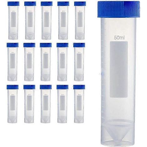 Selbststehende 50-ml-Zentrifugenröhrchen, [50er-Packung] Kunststoff-Reagenzgläser (1/5)