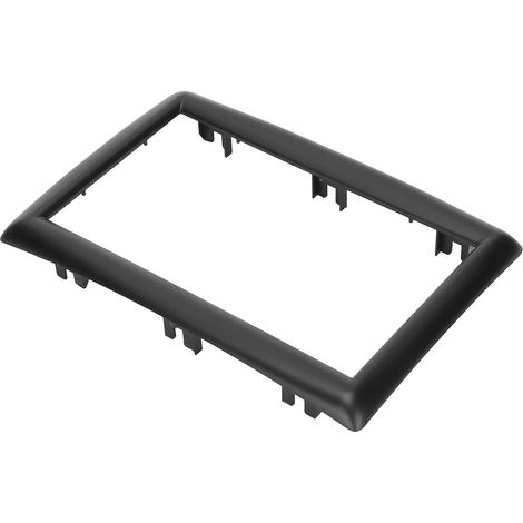 Kit Carrosserie Radio 2 DIN ABS Cadre de Remplacement GPS Navigation pour Renault Mégane 2 II 2003-2009, Facia Noir (1/5)