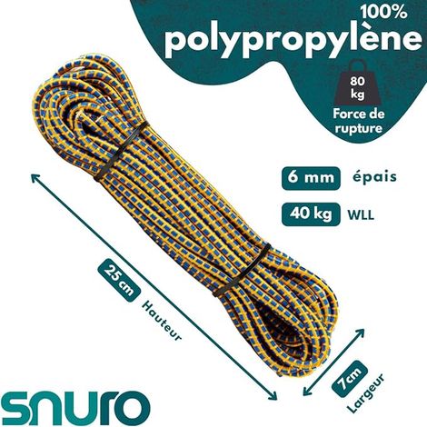 Round Elastic Rope (6 mm, 10 m, Mixed Colours) (1/3)
