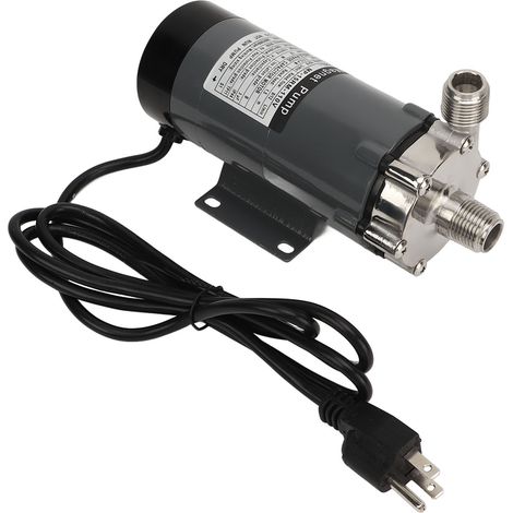 Pompe à bière magnétique silencieuse anti-fuite 110V prise US acier inoxydable caoutchouc tireuse à pression pour brassage maison (1/5)