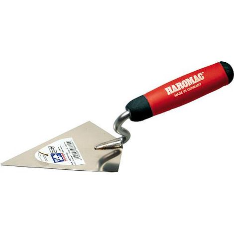 Truelle a enduire Hambourgeoise 140mm inoxydable, 2K-ERGO noir-rouge (1/2)