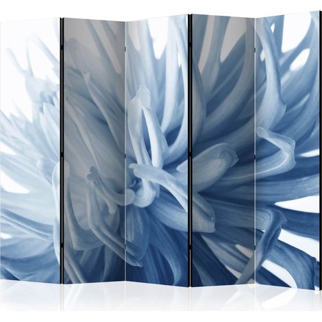 Paravento - Flower - blue dahlia II [Room Dividers] - 225x172 (1/4)