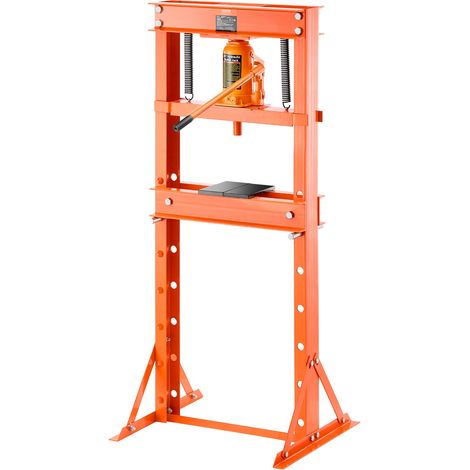 Presse d'Atelier 20 T, Presse Hydraulique à Cadre en H, avec Plaque de Pressage et Support Triangulaire, réglable, autoportant, avec soupape de décharge, adaptée au pliage, au redressage (1/5)