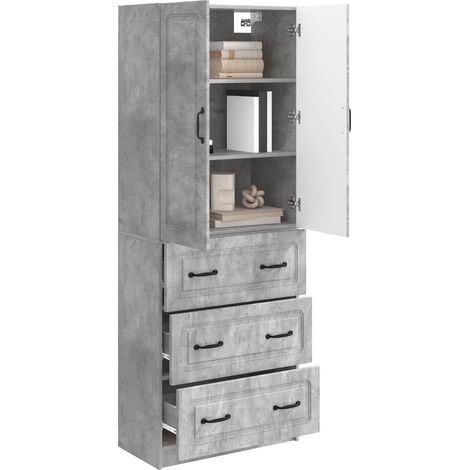 Set di armadi 2 pz Grigio Cemento 66 x 34,5 x 87 cm DAS680488 (1/5)