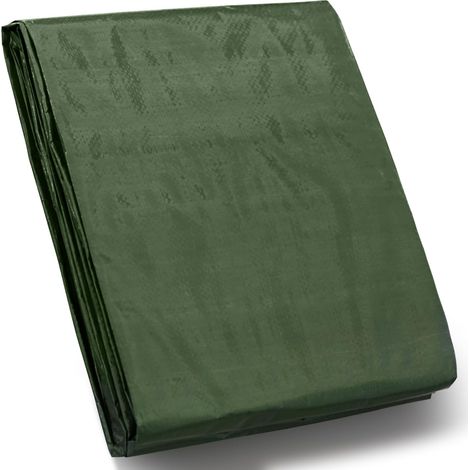Lona verde resistente de 4x5 m con filtro UV, impermeable, 100 g/m² (1/4)