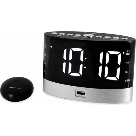 Soundmaster Uhrenradio Wecker UR580SW schwarz (1/4)