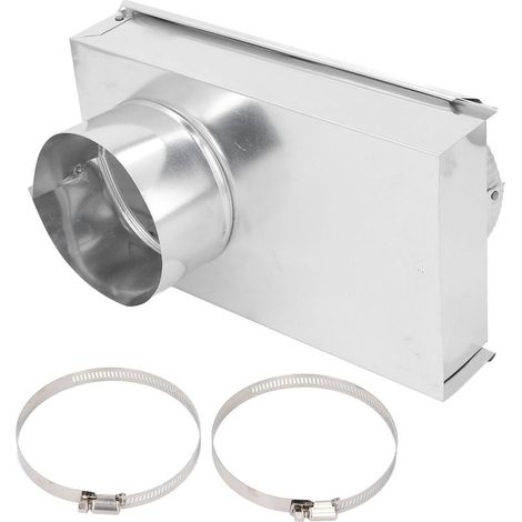 Periscope of ventilation of dry-laundry made of aluminum alloy, Kit Anti-colmatage adjustable of 0 to 5 inches, connector 4 inches (1/5)