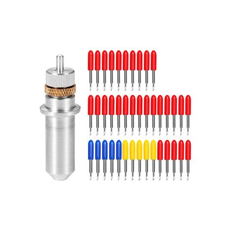 Lot de 2 sets de 41 lames de plotter – Couteau angle 45° pour vinyle et film réfléchissant – Compatible Silhouette ou Cameo (1/4)