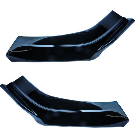 Lame de pare-chocs avant / splitter noir brillant avec inserts rouges EPTUNING030