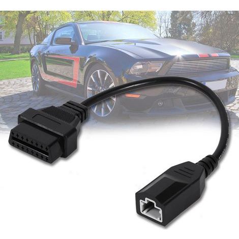 Diagnoseanschlusskabel, schwarzer ABS-Kunststoffadapter, robust und leicht, für die meisten Fahrzeuge mit 3 Pins (1/5)