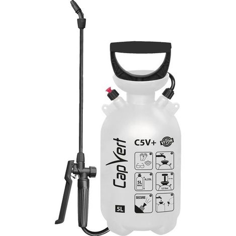Pulverizador - C5 V+ - Presión previa - 5 L - Junta Viton - Tapón de cierre