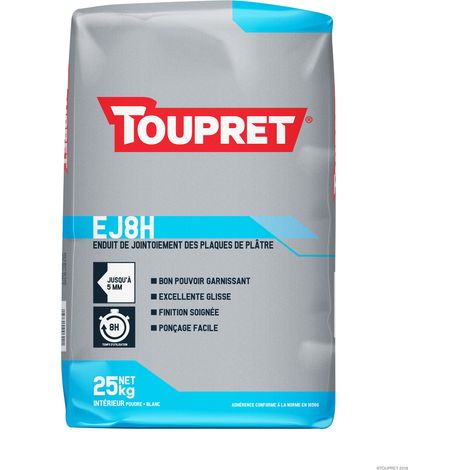 Enduit De Jointoiement Ej8h Toupret Poudre, Facile à Appliquer, Finition Lisse - Toupret