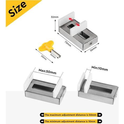4 Pcs Fenêtre Coulissante Fermeture Serrure de Fenêtre Réglable Serrures de Fenêtre Coulissante Serrure de Sécurité pour Enfants avec Clé Arrêt de Fenêtre Coulissante Argent (1/4)