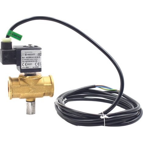 Normal geschlossenes atex Gasmagnetventil mit manueller Rückstellung 500 mbar ev rm nc adpe/eex 1" pmax 500mbar 230v