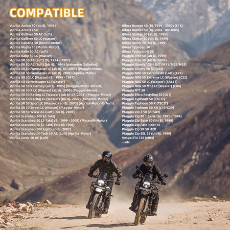 Joint d'échappement, joint de collecteur et vis de goujon d'échappement M6 compatibles avec les scooters Yamaha Aerox Bw's, MBK Booster, Nitro, Aerox, Mach-G, Jog-R, Ovetto, Malaguti F10, F12, F15 et (1/5)